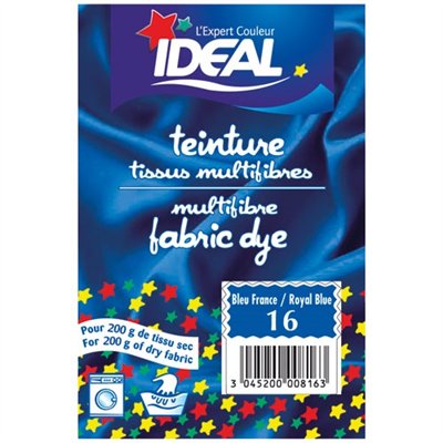 IDEAL - Teinture Idéal multifibres sachet 15g bleu France