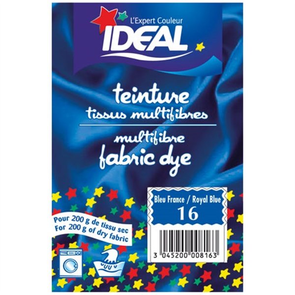 IDEAL - Teinture Idéal multifibres sachet 15g bleu France