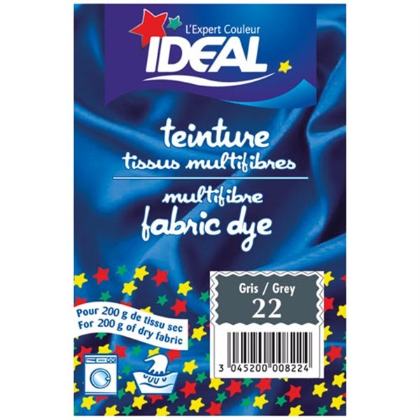 IDEAL - Teinture Idéal multifibres sachet 15g gris