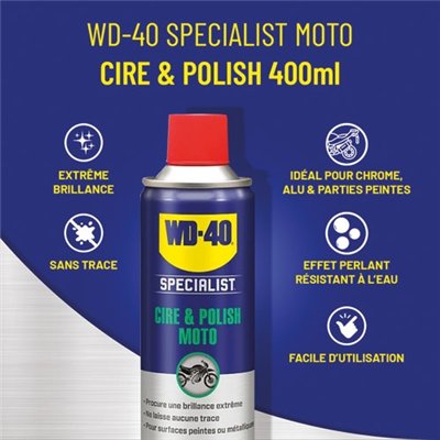 WD40 SPECIALIST MOTO - Cire & Polish Moto WD-40 SPECIALIST 400 mL