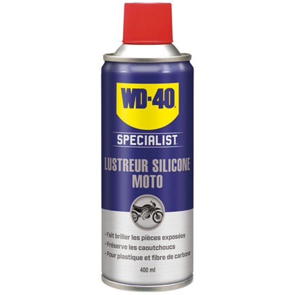 WD40 SPECIALIST MOTO - Lustreur Silicone Moto WD-40 SPECIALIST 400 mL