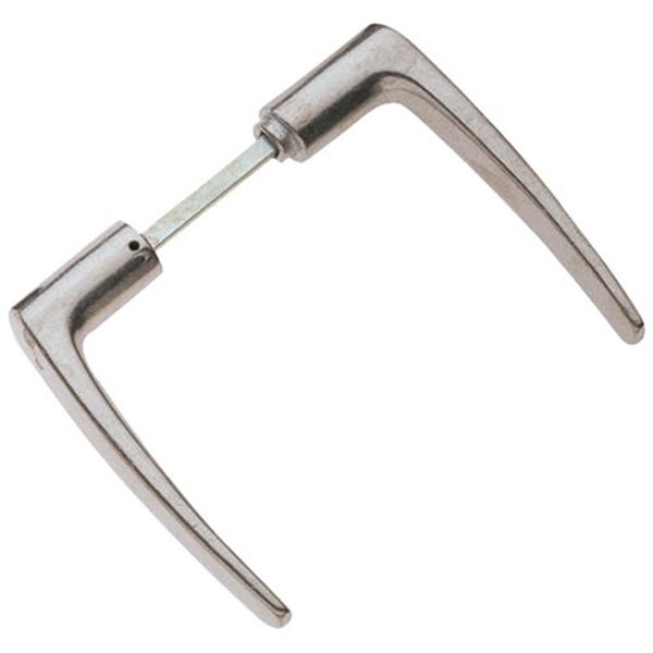 ALPERTEC - Béquille double carré de 6 aluminium poli