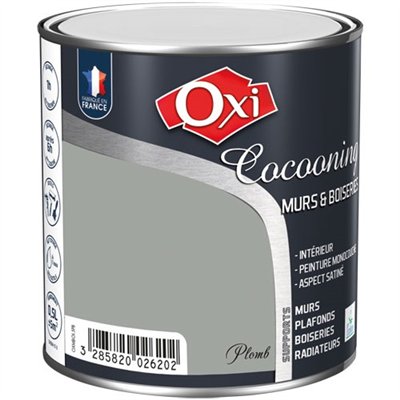 OXI - Murs bois satin plomb 0.5L