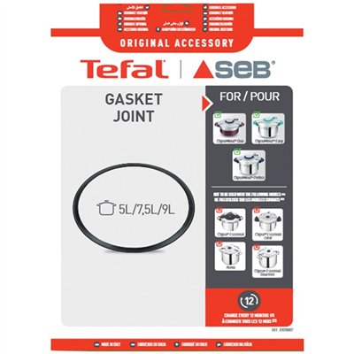 SEB - Joint 5 L, 7.5 L ou 9 L Clipso Minut - X1010007