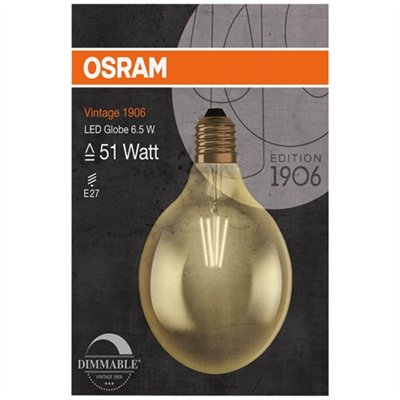 OSRAM - Ampoule LED Globe Or - Vintage 1906