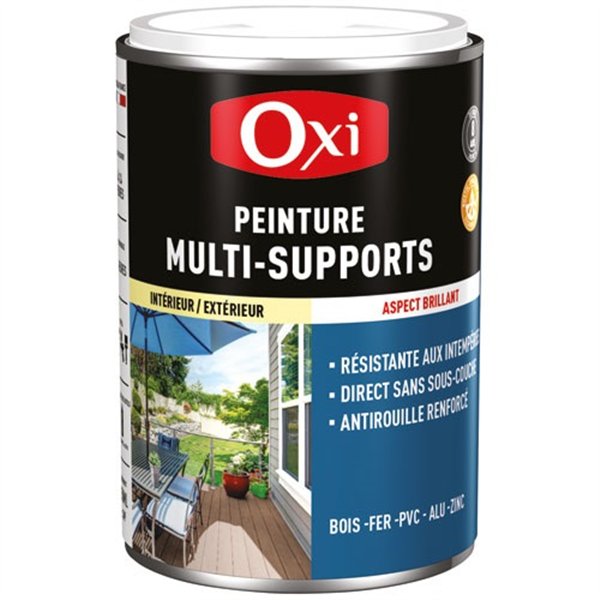 OXI - Peinture top 3 bois fer pvc 250ml noir brillant ral9005