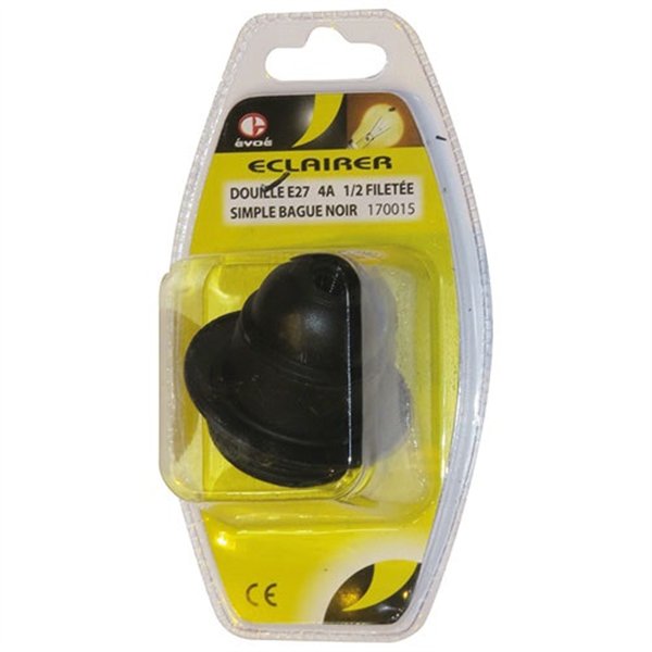 EVOE - Douille E27 1/2 filetée SB noir