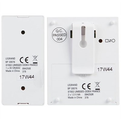 LEGRAND - Kit carillon radio sans fil Essentiel blanc