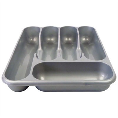 LAGUELLE - Range couverts 5 cases coloris gris