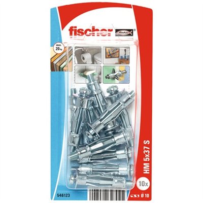FISCHER - CHEVILLE CORPS CREUX HM5X37S/10K NV-10 BL