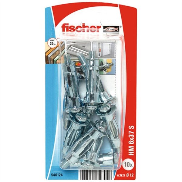 FISCHER - CHEVILLE CORPS CREUX HM 6X37S/10K NV-10 BL