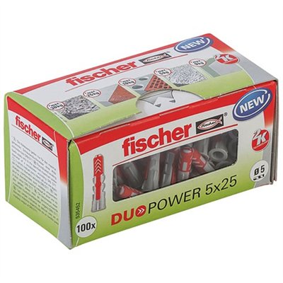 FISCHER - Chevilles Duopower 5x25 x100 pièces