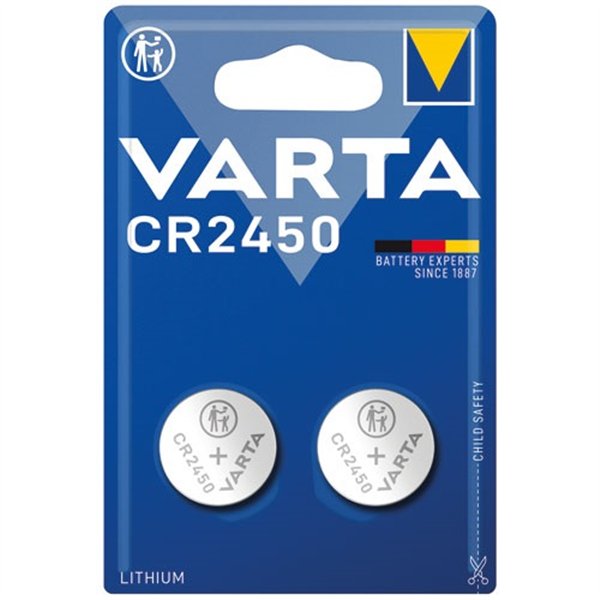 VARTA - Pile lithium bouton CR2450 blister de 2