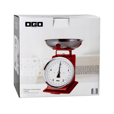 OGOLIVING - Balance de cuisine mécanique Rouge - 7915011