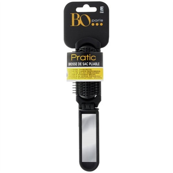 BO PARIS - Brosse pliante avec miroir pour sac E