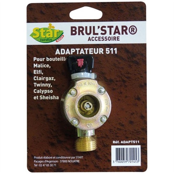 STAR JARDIN - Adaptateur bouteille 6kg Twinny Elfi Malice Clairgaz Calypso