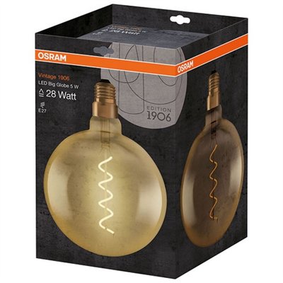 OSRAM - Amp.led globe 200mm édition 1906 clair filament or 5W28 E2
