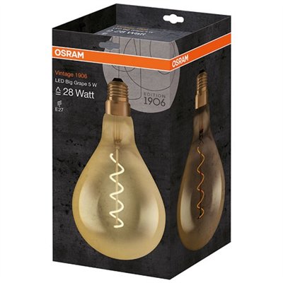 OSRAM - Amp.led standard 160mm édition 1906 claire filament or 5W2