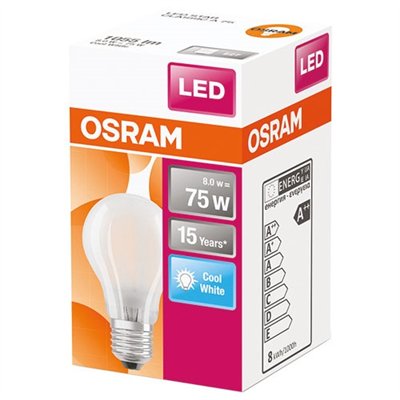 OSRAM - Ampoule led standard verre depoli 8W75 E27 froid