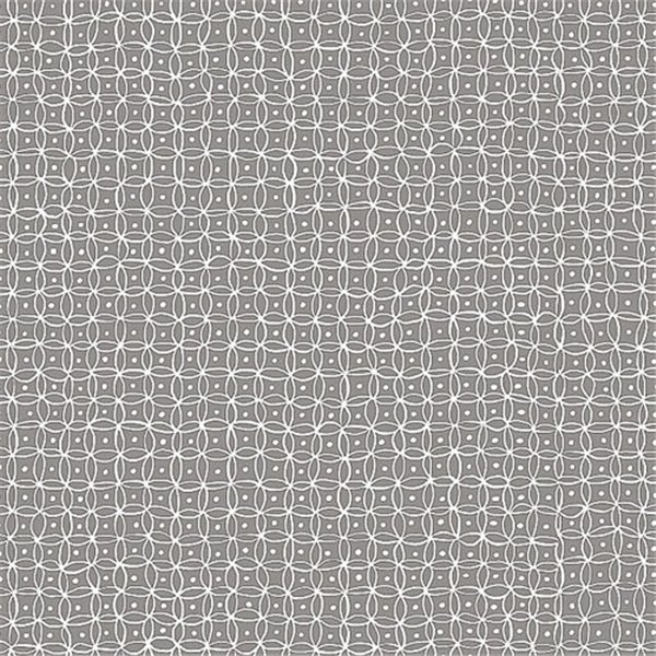 D-C-TABLE - Nappe ronde manhattan namika gris 150cm
