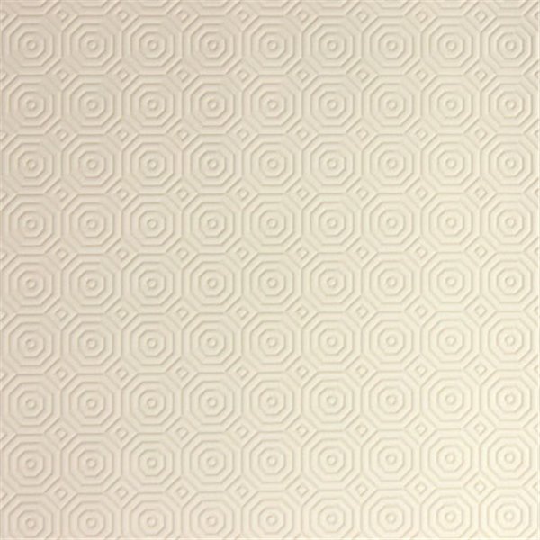 D-C-TABLE - Protège table Padua blanc 135cm rond 2.14mm.