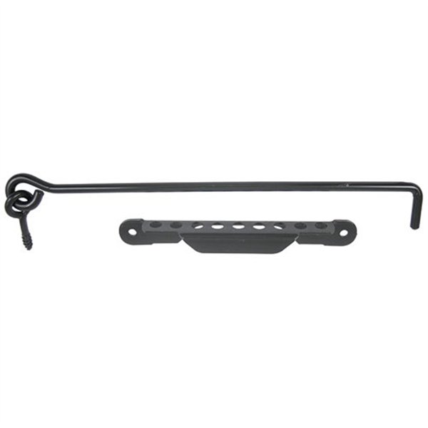 AFBAT - Crochet contrevent 8 L.300 crémaillère noir