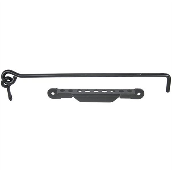 AFBAT - Crochet contrevent 8 l.350mm crémaillère noir