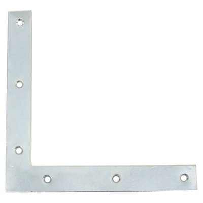 AFBAT - Equerre fenêtre têtes carrées 20x2 l.140 zingué blanc