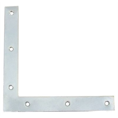 AFBAT - Equerre fenêtre têtes carrées 20x2 l.190 zingué blanc