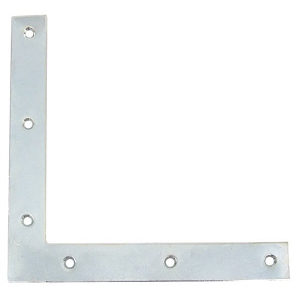 AFBAT - Equerre fenêtre têtes carrées 20x2 l.190 zingué blanc