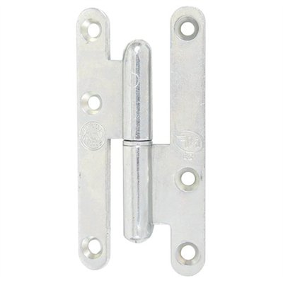 AFBAT - Paumelle paris bt rond 95x45 droite zingué blanc nf