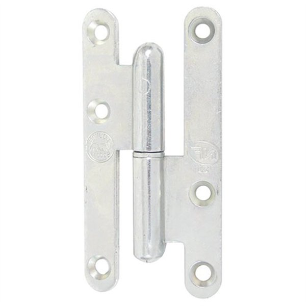 AFBAT - Paumelle paris bt rond 95x45 droite zingué blanc nf