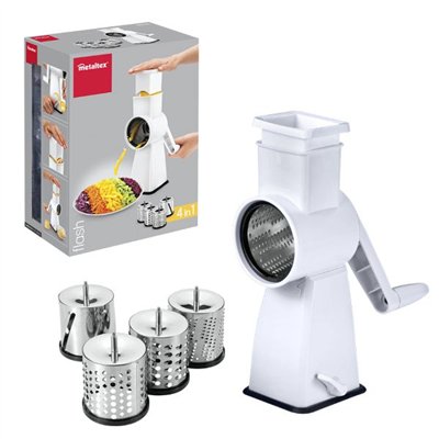 METALTEX - Râpe manuelle 4 tambours - Flash