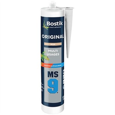 BOSTIK PRO - Mastic fixation MS9 original beige 310ml