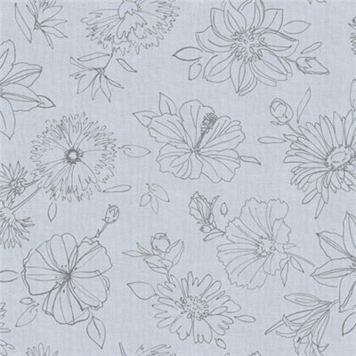 D-C-TABLE - Nappe ovale manhattan palmas gris 150x250cm