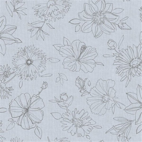 D-C-TABLE - Nappe ovale manhattan palmas gris 150x250cm