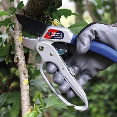 SPEAR & JACKSON - Sécateur à crémaillère 20cm