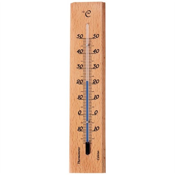 SPEAR & JACKSON - Thermomètre bois intérieur 19cm