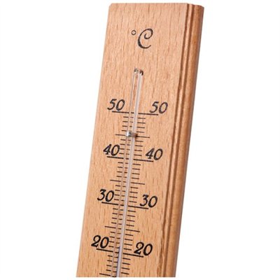 SPEAR & JACKSON - Thermomètre bois intérieur 19cm