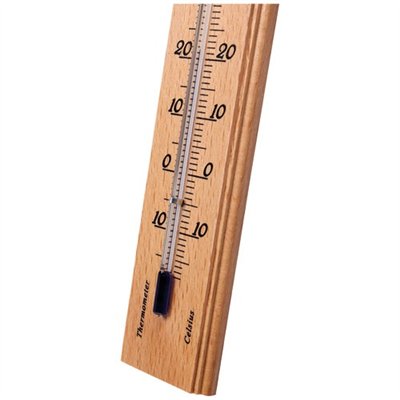 SPEAR & JACKSON - Thermomètre bois intérieur 19cm