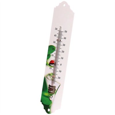 SPEAR & JACKSON - Thermomètre métal 20cm fleurs