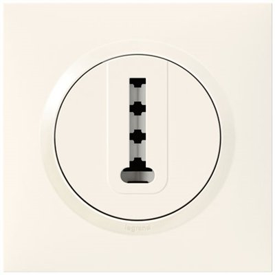 LEGRAND - Prise tel en T blanc complet dooxie