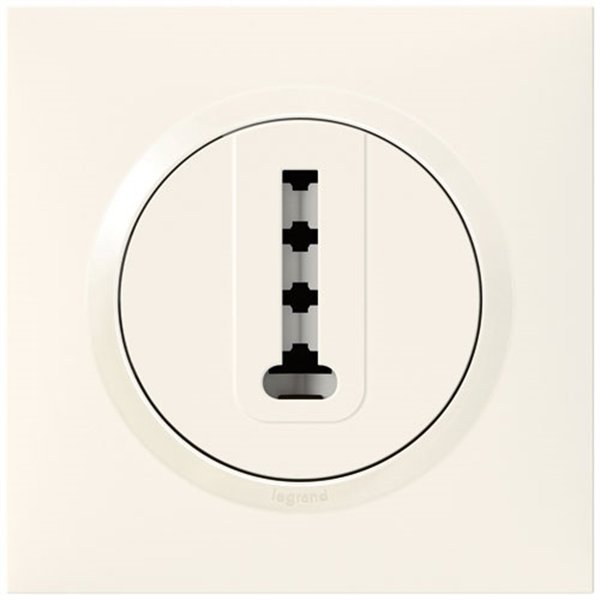 LEGRAND - Prise tel en T blanc complet dooxie