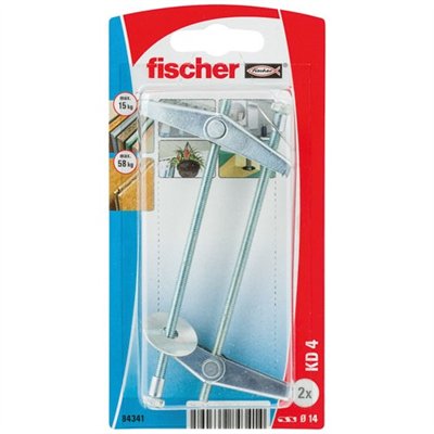 FISCHER - Cheville a ressort kd 4 blister /2