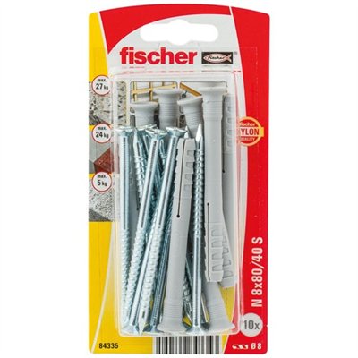 FISCHER - Cheville clou n 8x80 s blister x10