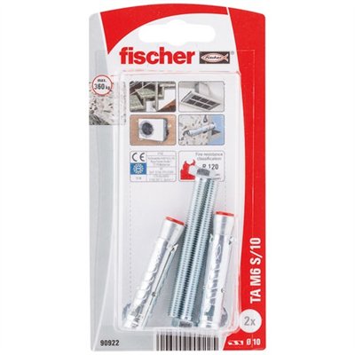 FISCHER - Cheville lourde ta m6s nv blister de 2
