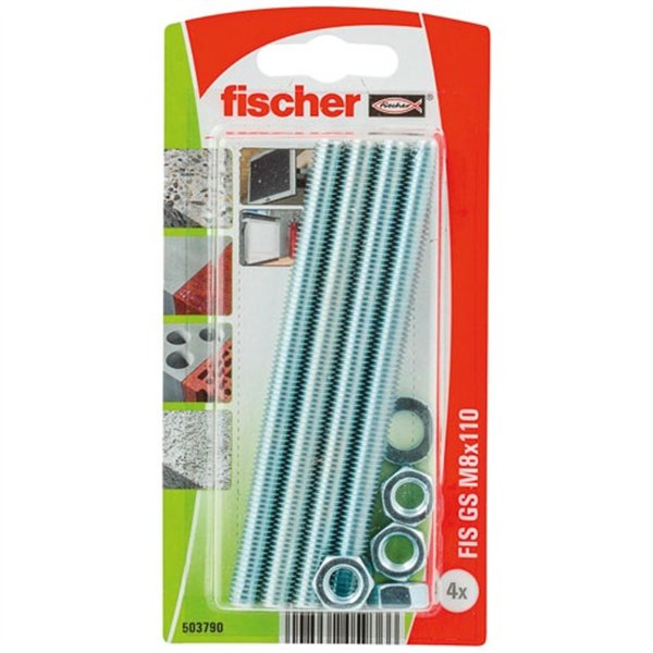 FISCHER - Tiges filetees fis gs m8x110 blister de 4