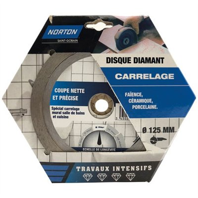 NORTON - Disque diamant intensif carrelage 125