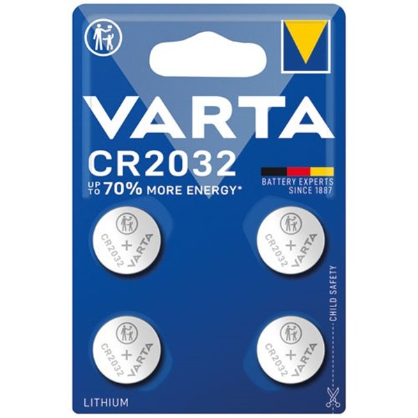 VARTA - Pile electronique lithium CR2032 x 4