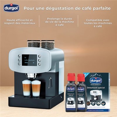 DURGOL - Lot 2 détartrants machine à café 125 ml